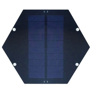 custom size solar cells hexagon solar panel 5v PET laminate solar cells for solar lights christmas outdoor