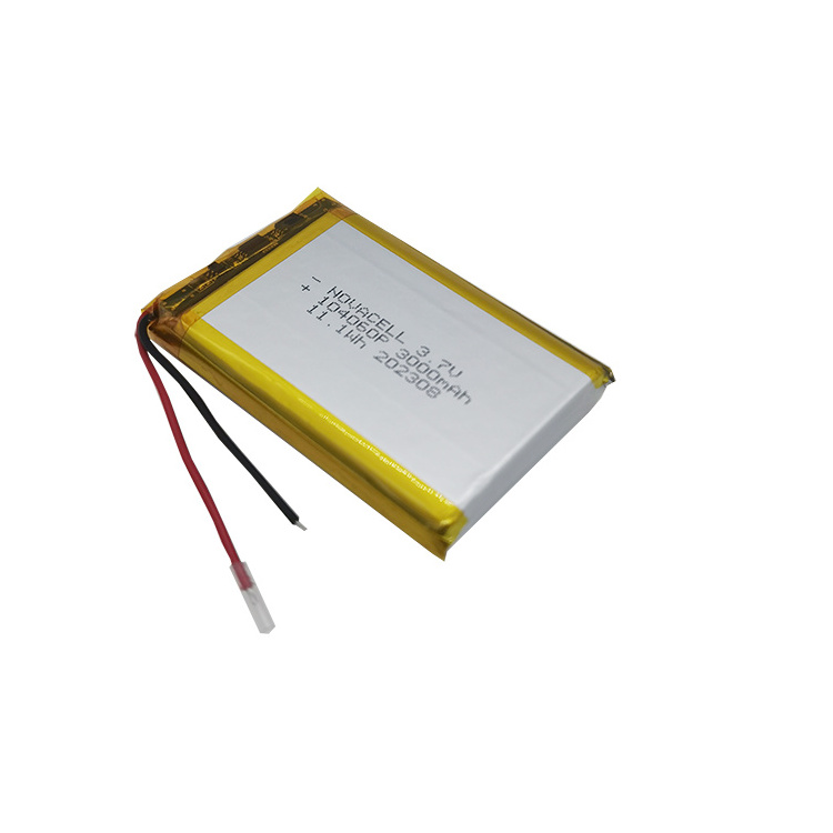 High Capacity 104060 3.7v 3000mah Lithium Ion Polymer Battery Lipo Battery for Electronic equipment