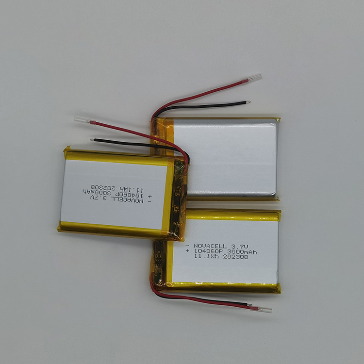 High Capacity 104060 3.7v 3000mah Lithium Ion Polymer Battery Lipo Battery for Electronic equipment