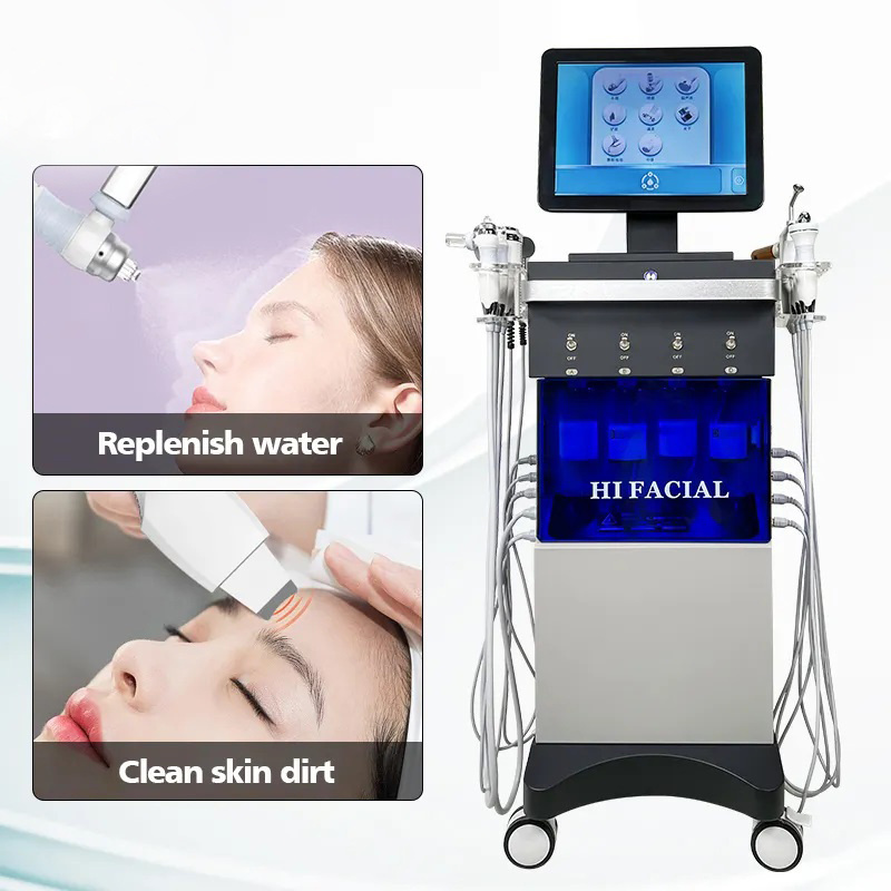 Hydrofacials Water Hydro Dermabrasion Hydra Aqua Peel Facial Machine for salon