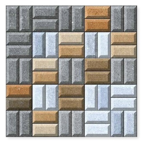 Faro 1 Novac Ceramic Latest Rustic Matte Finishing Tiles in 396x396mm Ceramic Floor Tiles for Living Room from India