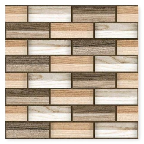 Rustic Matt Surface Brick Design in 396x396 Ceramic Floor Tiles in Model Bricks 3 can be used for Living Room Floors