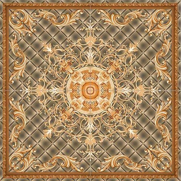 Ceramic Tiles 396x396mm in HR-1008 Tiles for Floor in Glossy Surface Finish in Galicha Digital Printing Carpet Tiles by Novac