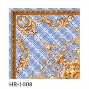 Ceramic Tiles 396x396mm in HR-1008 Tiles for Floor in Glossy Surface Finish in Galicha Digital Printing Carpet Tiles by Novac