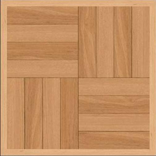 400 x 400 mm Porcelain Black & White Square Pattern Model 6071 Floor Tiles Rustic Surface  Thickness - 12mm for Outdoor space