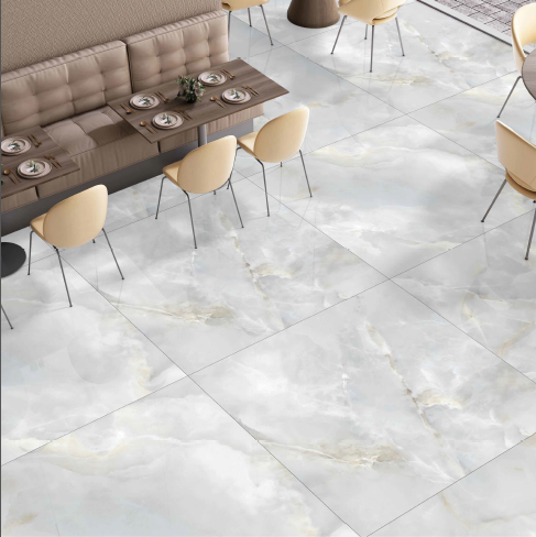 Elegant tiles in 120 x 120cm Porcelain tiles in glossy surface in 