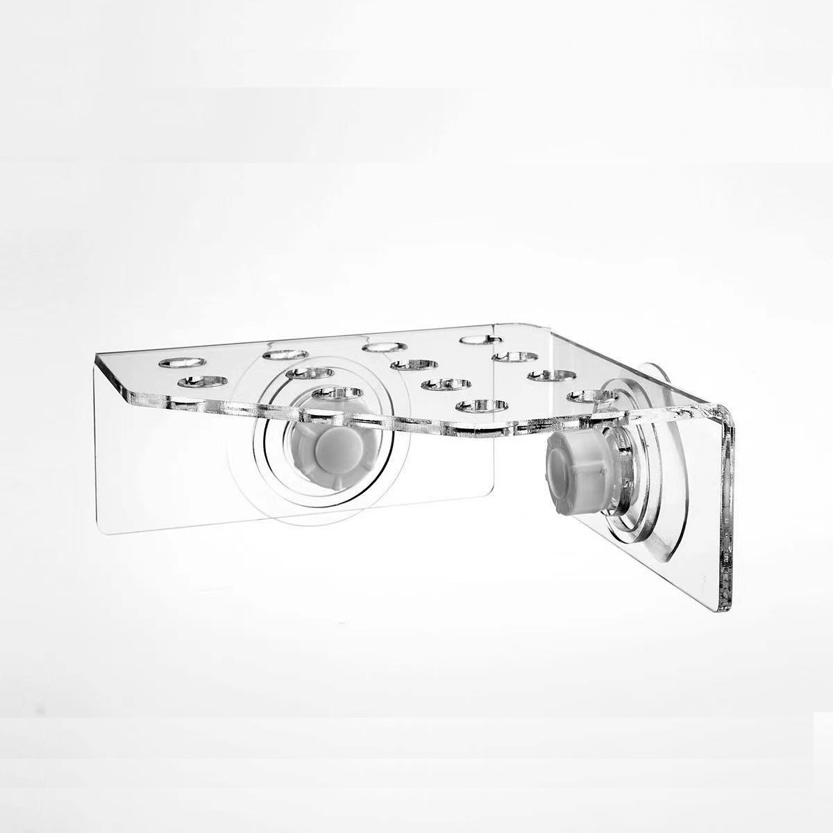 Acrylic Aquarium Coral Rack Transparent Fish Tank Bracket Holder Coral Frag Plugs Rack Live Fish Tank Suction Cup Stand