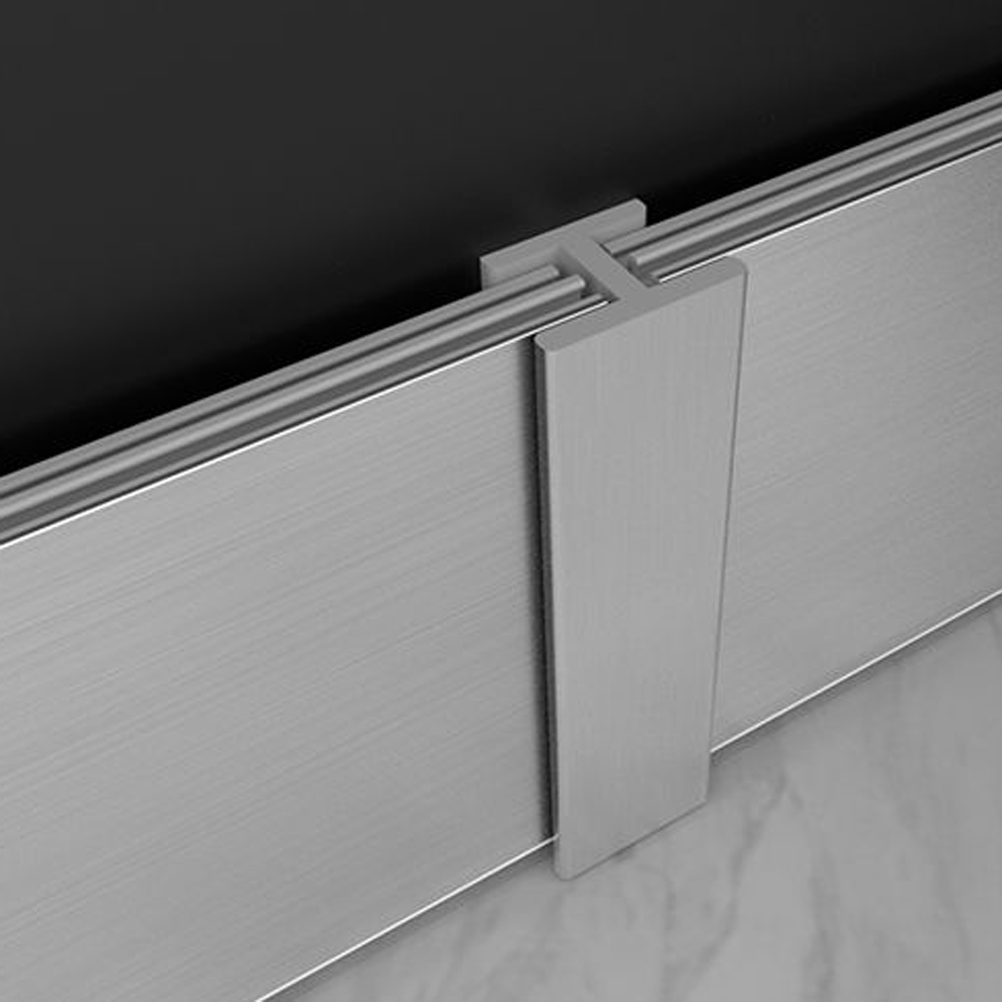 Customizable Size Waterproof Silver Furniture Fittings Kitchen Cabinet Plinth Panel Pvc Skirting Board