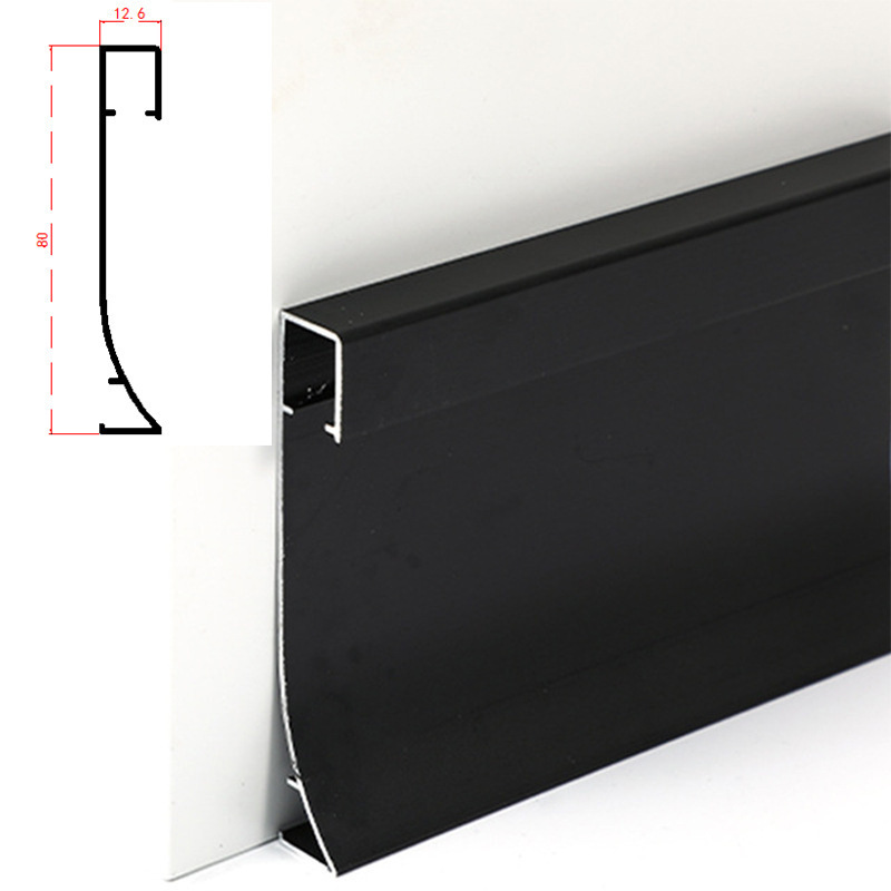 Customized Colors Aluminum Skirting Board With Led Light  waterproof baseboard accessories aluminum baseboard lights