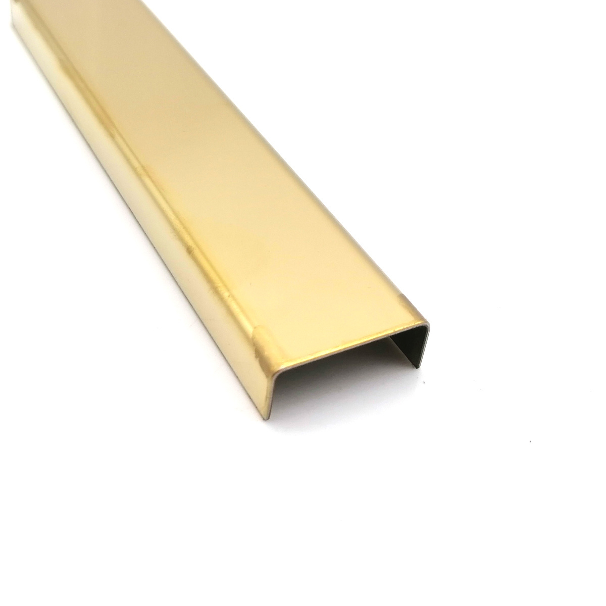 Gold Stainless Steel U Channel Decorative Profile Floor And Wall  Inlay SS Tile Trim