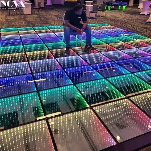 3D infinity led mirror dance floor