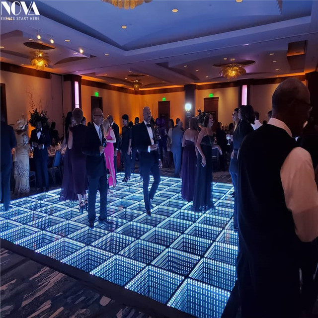 3D infinity led mirror dance floor