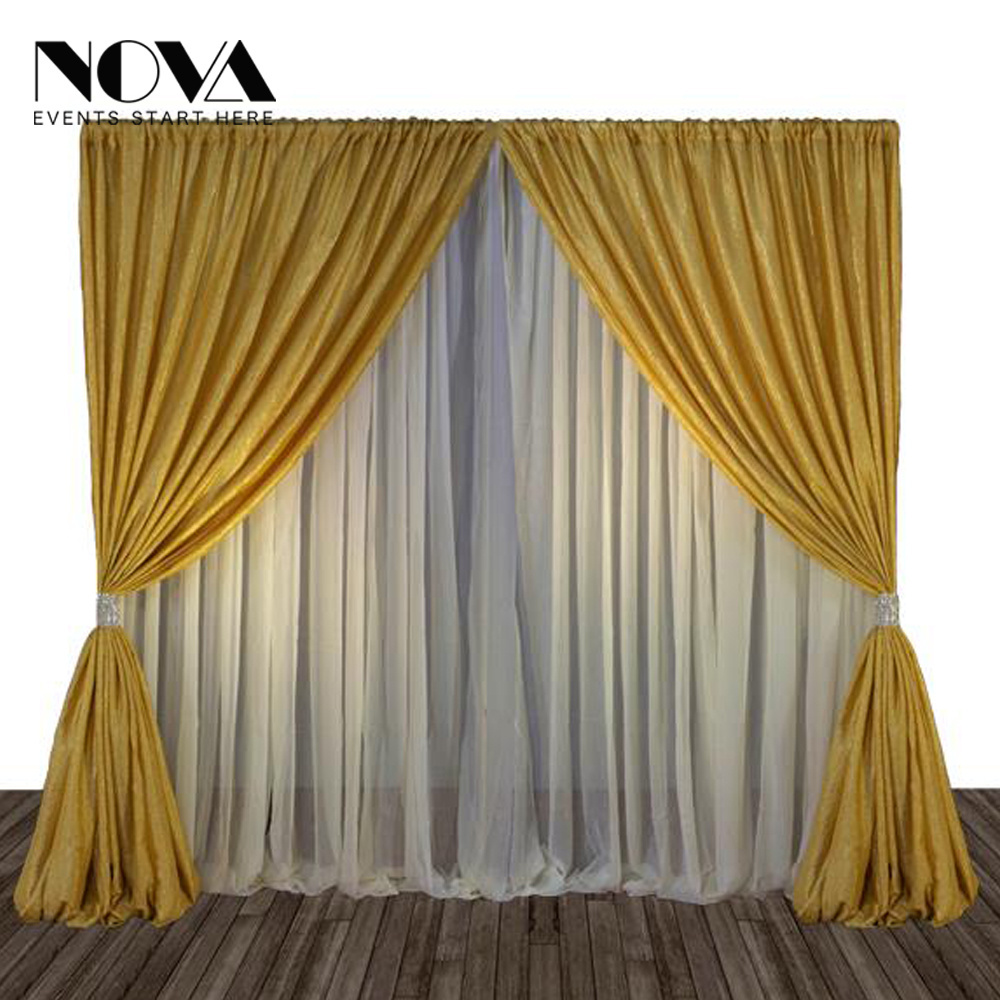 High quality adjustable pipe and drape design wedding curtain backdrop pipe for sale