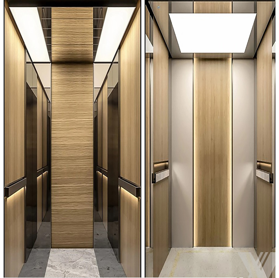 luxury decoration Customized differentiated High stability passenger elevator for 6 person