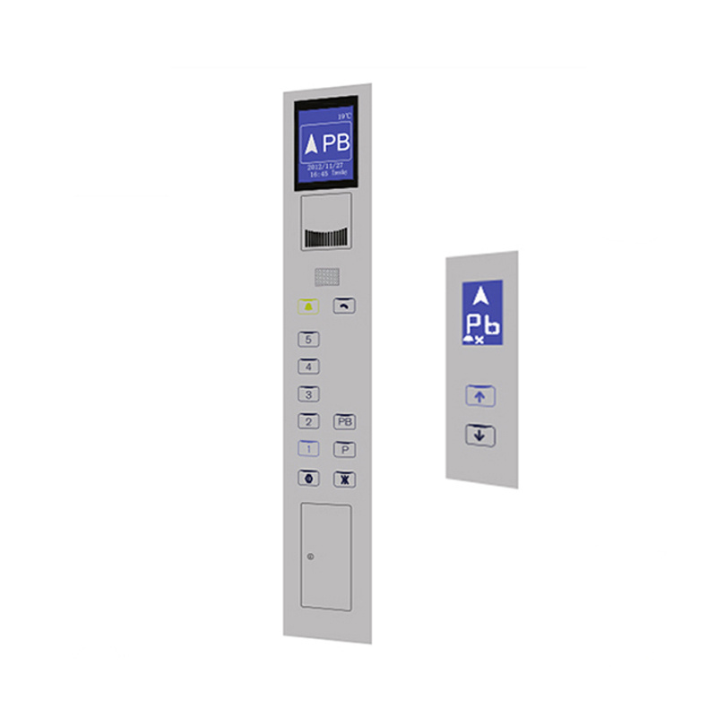 Elevator cop and lop touch push button panel with LCD display