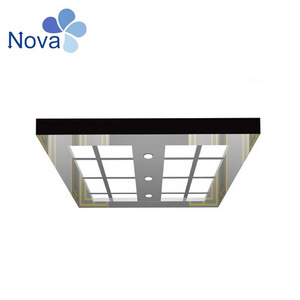 Elevator Cabin Decoration:Hot Selling Lift Car Ceiling For Passenger Cabin With LED Light