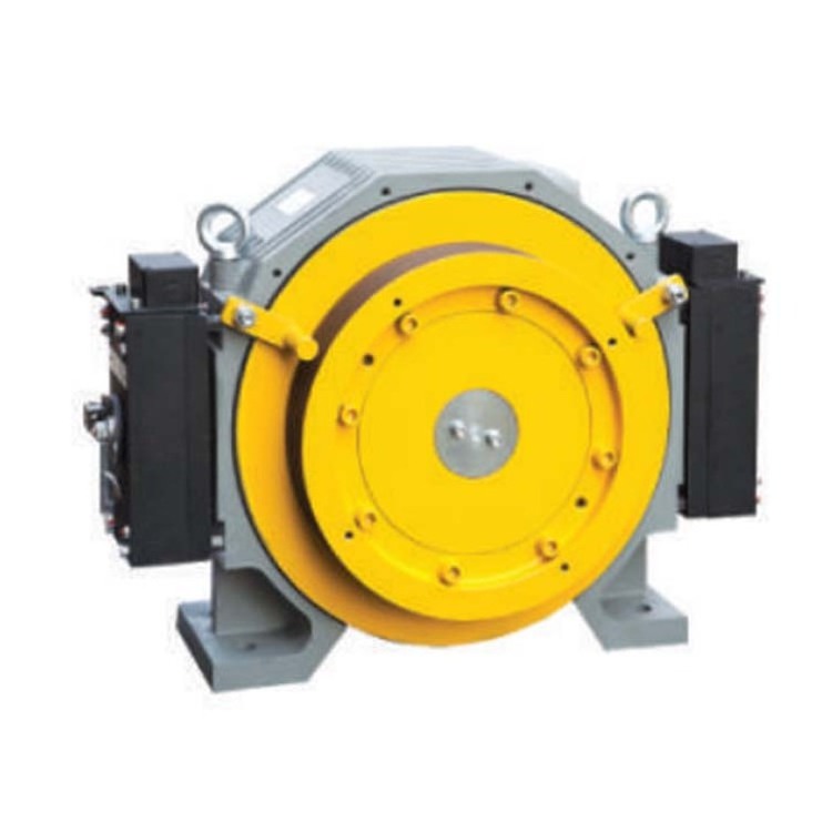 320kg-1000kg Elevator Control machine AC220 Elevator Motor Gearless Traction Machine