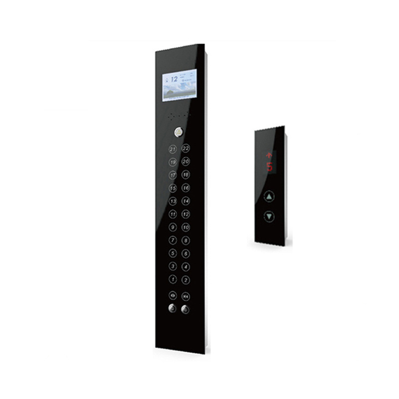 Elevator cop and lop touch push button panel with LCD display