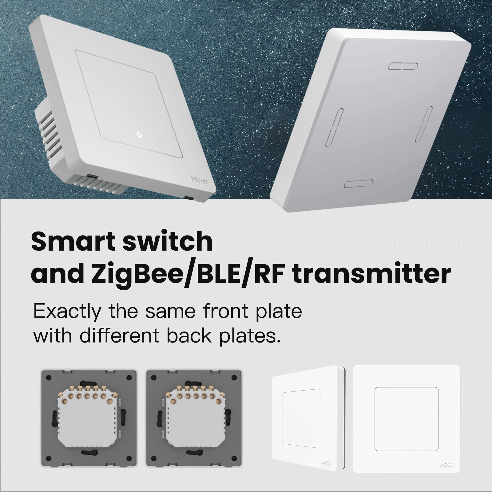 UK/EU Standard Electric 10A 1 Gang Switches And Socket PC Panel Wall Light Push Button Switch Tuya Zigbee Smart Home