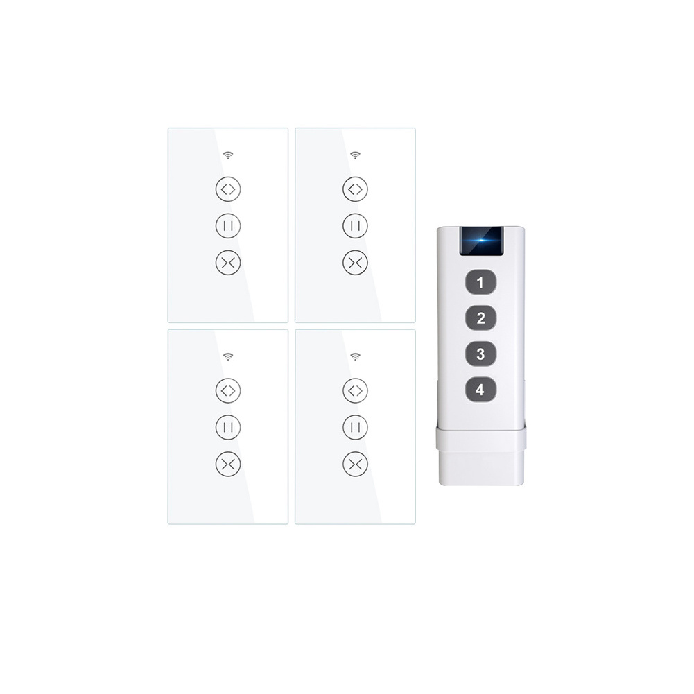 Zigbee Smart Curtain Switch for Curtain Motors RF433 Wireless Remote Control Tuya Smartlife Alexa Cortina Smart Home Automation