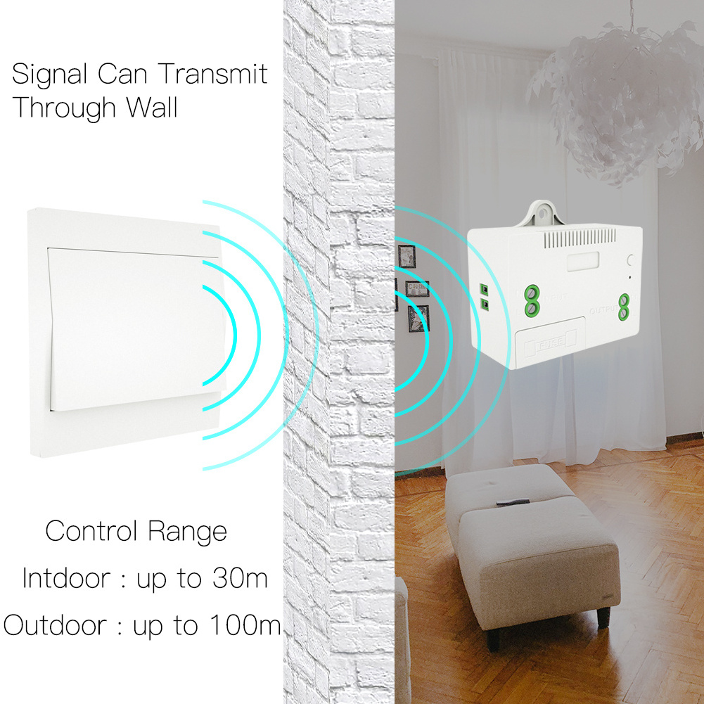 RF433 Wireless Self Powered Remote Control Smart Light Switch No Battery Needed Smart Home