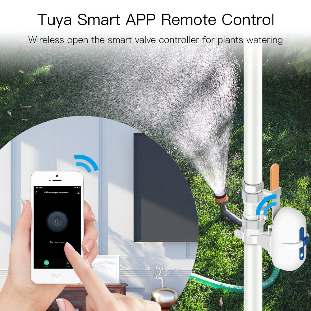 Tuya Smart WiFi ZigBee Water Gas Pipeline Auto Shut OFF Valve Controller Smart Life APP Remote Control Home Automation