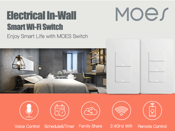 Wifi SWITCH for Lights Single Pole 3 way Double triple 3gang Neutral Wire Required Tuya Switch Relay Alexa Google Home