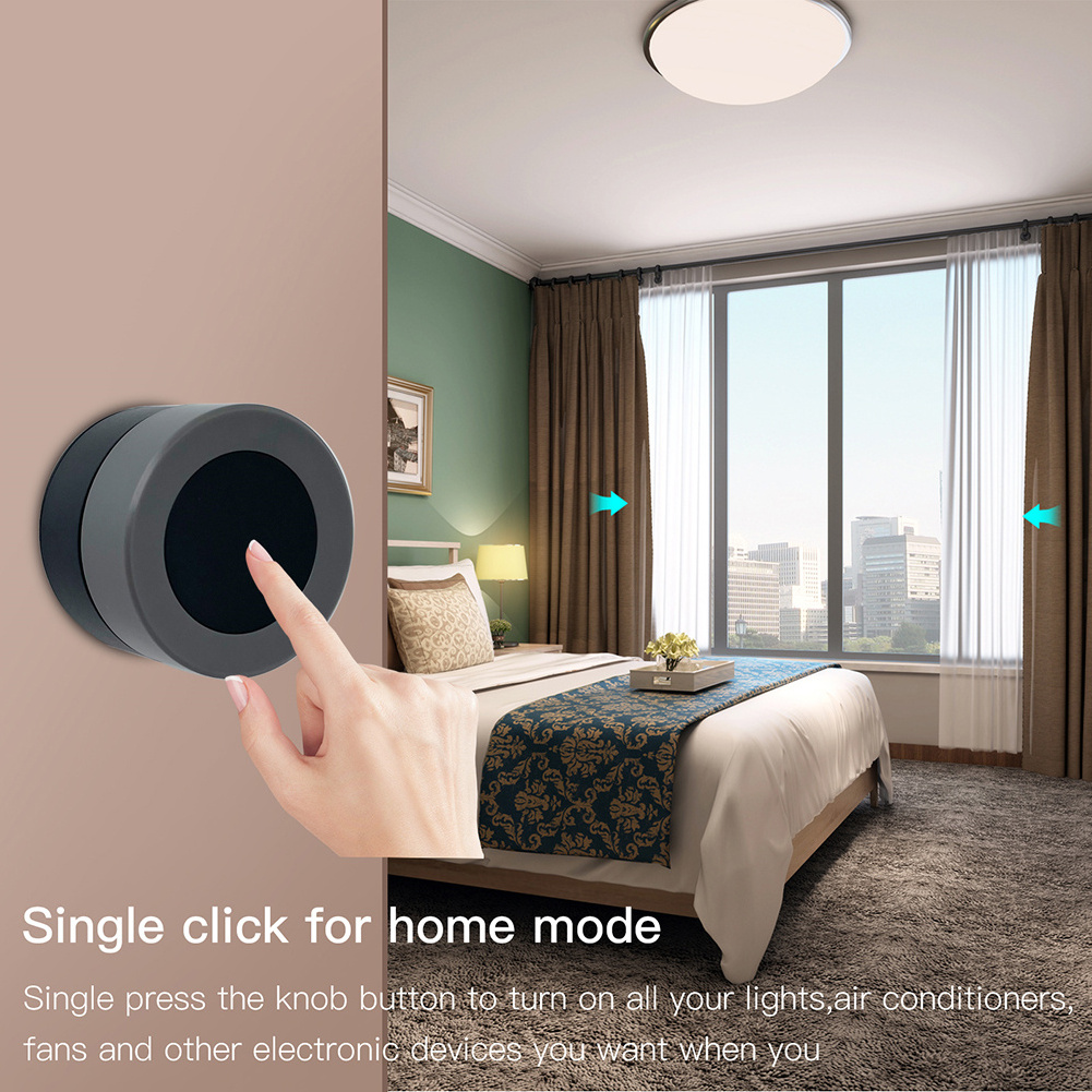 MOES Smart Scenario Knob Switch with Light Dimmer Switch all in one Brightness CCT RGB Scenes Remote Control Tuya Smart Home