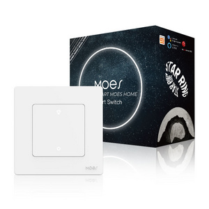 MOES Star Ring ZigBee Smart Dimmer Switch for Light Dimming Work with Alexa Google Home Dimmable 1-3Gang