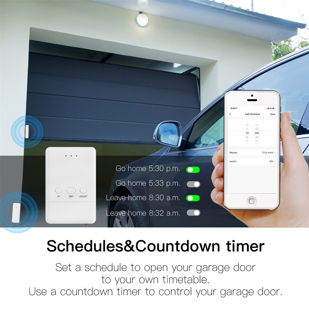 Tuya APP Wireless Wifi Remote Control Garage Door Switch Smart Open and Close Support Voice Control