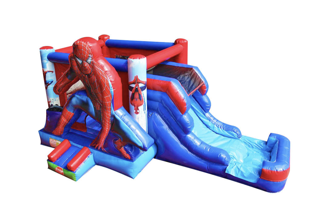 Commercial 0.55mm PVC bouncy castle 5 in 1 combo inflatable bounce house giant jumping bouncer inflatable with air blower