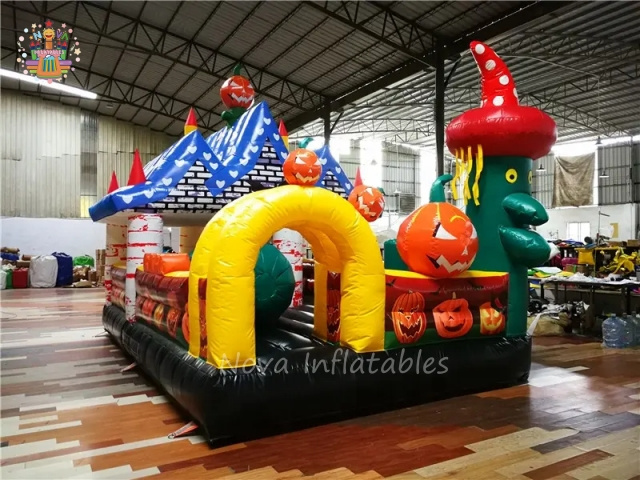 Commercial Halloween Theme Inflatable Bouncy Castle For Children Playing