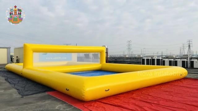 Large Beach Pool Inflatable Volleyball Field Inflatable Water Volleyball Court Inflatable Tennis Court