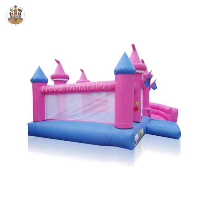 novel outdoor rent jumping castles pink princess air inflatable bouncer trampoline jumping house combo slide kids