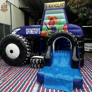 Inflatable tractor bounce house bouncy castle