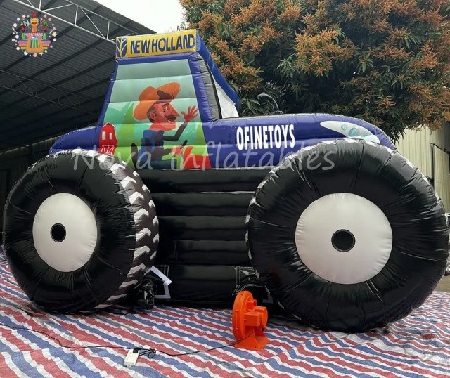 Inflatable tractor bounce house bouncy castle