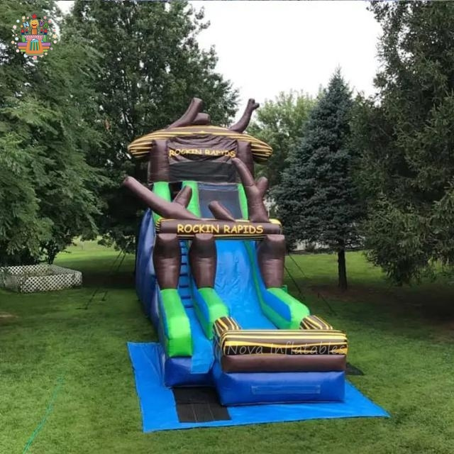 Hot sale commercial Custom blow up pvc big customized inflatable water slide pool for adult kids Playground Slides For Children