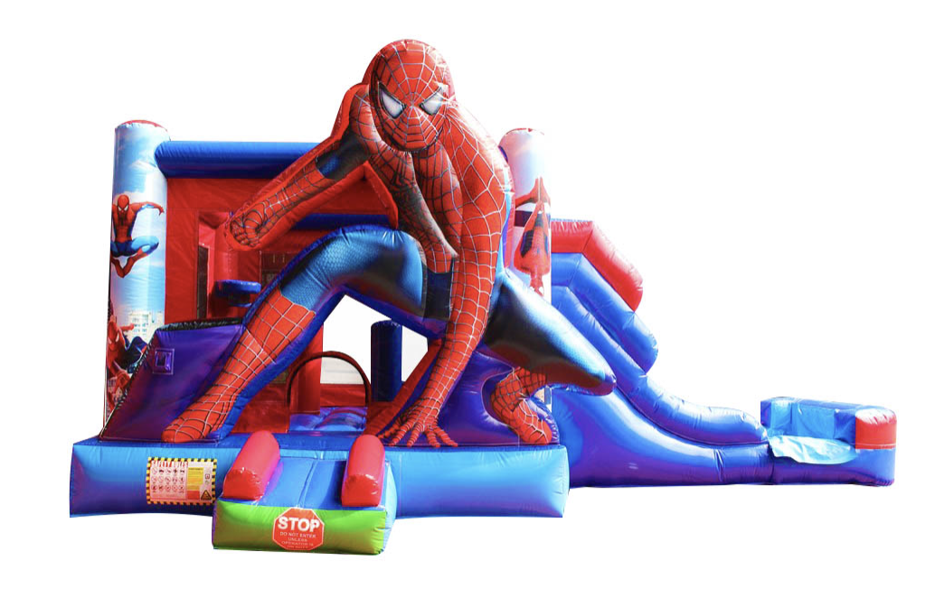 Commercial 0.55mm PVC bouncy castle 5 in 1 combo inflatable bounce house giant jumping bouncer inflatable with air blower