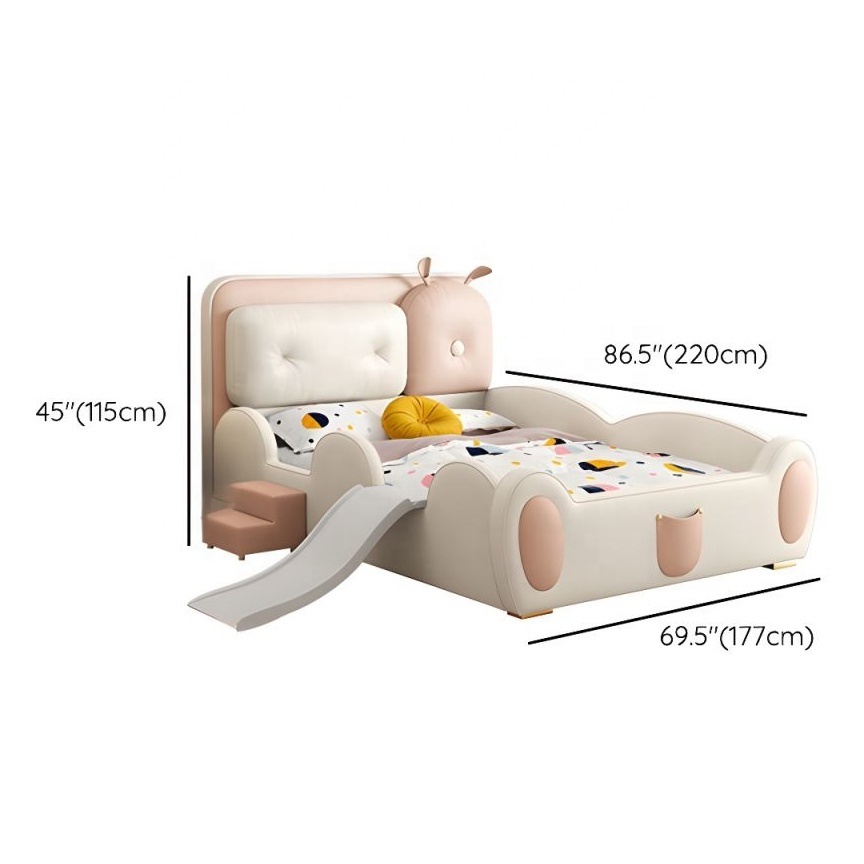 NOVA Luxury Cartoon Cat Design Modern Princess Dream Bed For Kids Girls Room Furniture Child Storage Bed With Slide