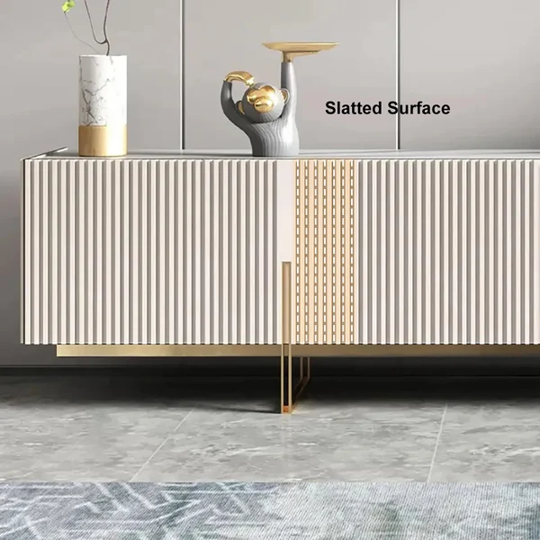 NOVA Nordic Sintered Stone Center Table And TV Stand With Wooden Cabinet Living Room Furniture Modern Design Media Console