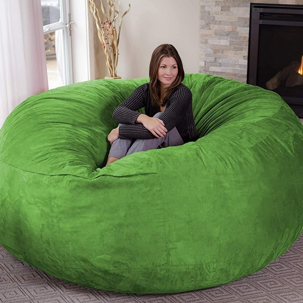 NOVA Popular Big Sofa with Soft Micro Fiber Cover Foam Bean Bags Sofa Bed Large Giant Bean Bag Cover Big Bean Bag Chairs