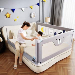 NOVA Adjustable Baby Anti-fall Guardrail Bed child cribs Steel Frame High Quality Adult Bedside Folding Fence Bebe Playpens