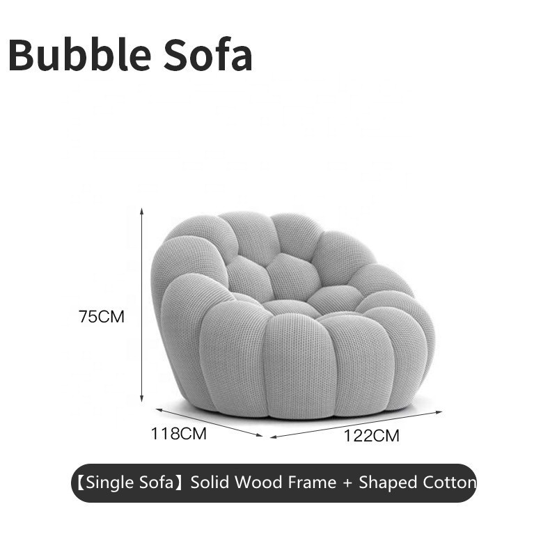 NOVA Fashion Salon Bubble Couch Living Room Sofa Couches Furniture 3 Seater Honeycomb Modern Bubble Sofas