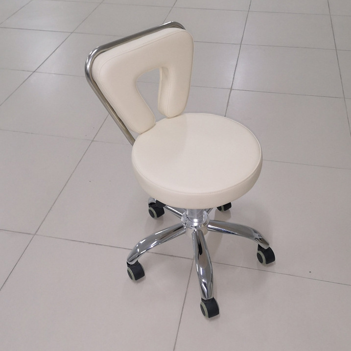 Modern Nail Salon Furniture Portable Manicure Technician Pedicure Stool Chair with Wheels