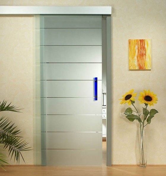 Clear or Colored Meeting Room Frosted Glass Door