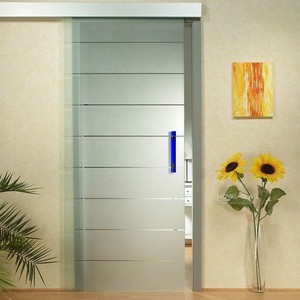 Clear or Colored Meeting Room Frosted Glass Door