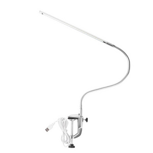 Large Clip Adjustable Long Light Pole 360 Swivel Bending Led Nail Desk Lamp Nail Salon Manicure Table Lamp