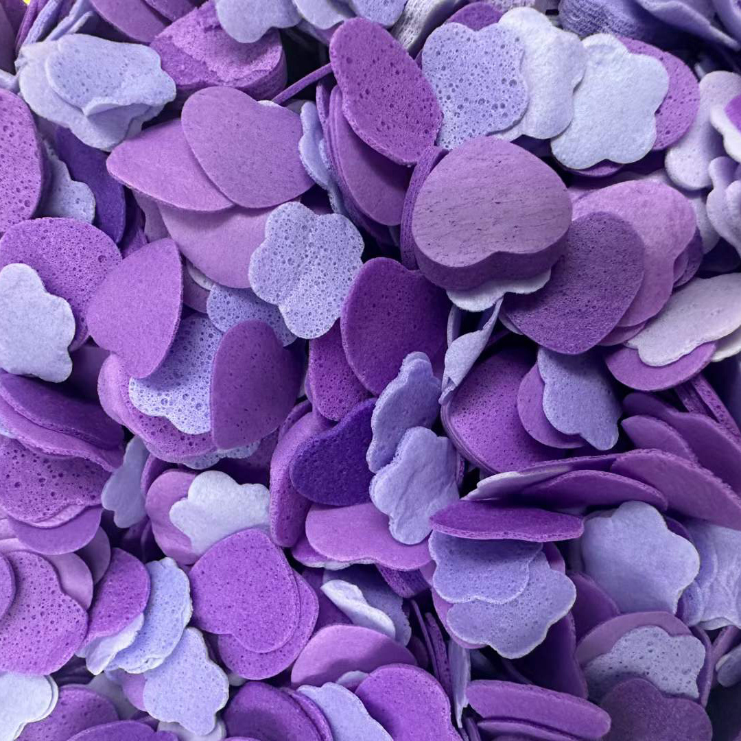 Wholesale Bulk Colorful Bath Soap Petal Lavender Scented Flower Paper Soap Mini Bath Confetti for Pedicure