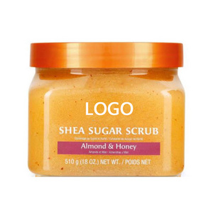 Private Label Ultra Nourishing Body Care Scrub Hydrating Exfoliating Natural Whitening Foot Sugar Scrub for Salon