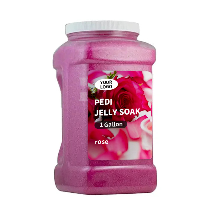 2 Steps Pedicure Jelly Foot Spa Powder Organic Vegan 500g 1kg gallon Crystal Jelly Pedicure Foot Spa Bath Salt